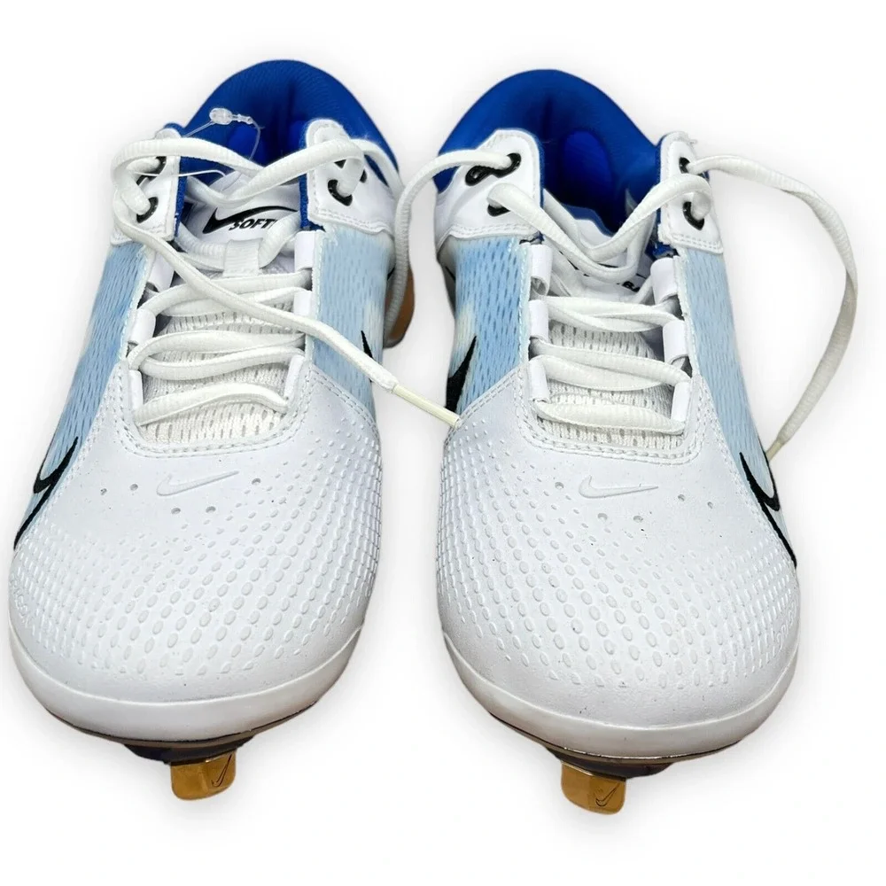Nike Women's Baseball Cleats Softball Size 9.5 HyperDiamond‎ 4 Elite White Blue